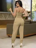 CONJUNTO CALÇA E CROPPED ELEGANTE COM TOQUE SUAVE EMPÓRIO PIT BULL