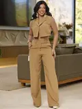 CONJUNTO FEMININO CALÇA E CAMISA SOFISTICADO E ELEGANTE EMPÓRIO PIT BULL