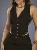Conjunto Feminino Calça e Colete Elegante Empório Pit Bull