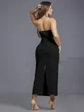 Vestido Midi Modelador Empório Pit Bull Elegante e Refinado