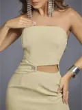 Vestido Midi Modelador Empório Pit Bull Elegante e Refinado