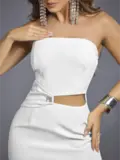 Vestido Midi Modelador Empório Pit Bull Elegante e Refinado