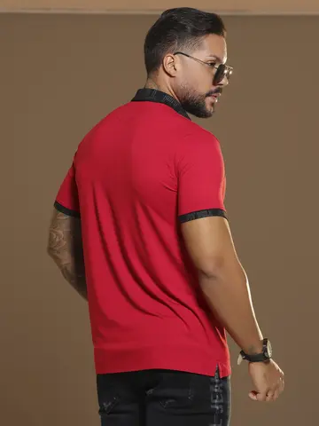Polo Masculina Elegante e Refinada com Modelagem Ajustada Pit Bull Jeans
