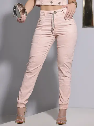 Calça Jogger Color Pit Bull Jeans Confortável e Estilosa com Cordão de Strass