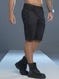 Bermuda Masculina Preta Estilosa e Casual com Elástico Lateral Pit Bull Jeans