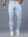 Calça Masculina Clara e Estilosa com Lateral Personalizada Pit Bull Jeans