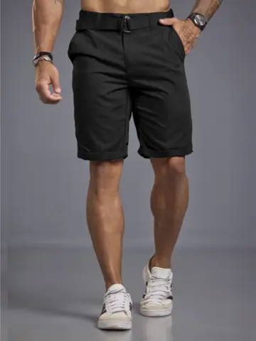 Bermuda Masculina com Cinto Casual e Versátil Pit Bull Jeans