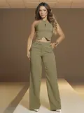 Calça Pantalona Alfaiataria Pit Bull Jeans Elegante e Sofisticada