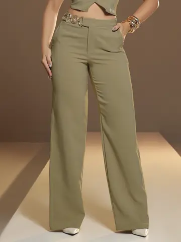 Calça Pantalona Alfaiataria Pit Bull Jeans Elegante e Sofisticada