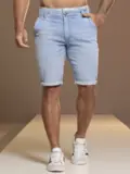 Bermuda Masculina Estilosa e Casual com Elástico no Cós Pit Bull Jeans