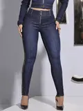 Calça Skinny Sofisticada com Laterais Personalizadas Pit Bull Jeans