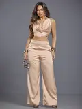 Conjunto Calça e Cropped Empório Pit Bull Sofisticado e Refinado
