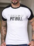 Camiseta Masculina Autêntica e Sofisticada com Estampa Metalizada Pit Bull Jeans