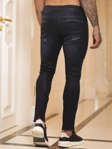 Calça Masculina Confortável e Estilosa com Lavado Escuro Pit Bull Jeans