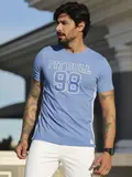 Camiseta Masculina Casual e Elegante com Estampa Metalizada Pit Bull Jeans