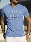 Camiseta Masculina Casual e Elegante com Estampa Metalizada Pit Bull Jeans