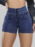 Short Cintura Perfeita Pit Bull Jeans Modelador com Acabamento Refinado