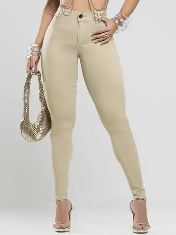 Calça Skinny Color Modeladora e Estilosa Pit Bull Jeans