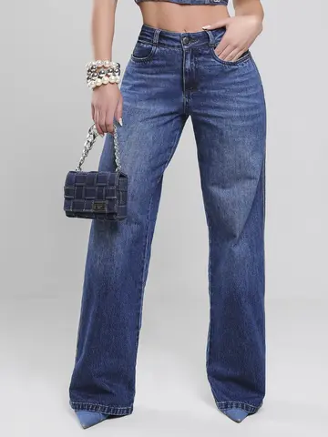 Calça Wide Leg Sofisticada Pit Bull Jeans Elegante e Confortável