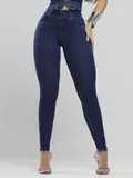 Calça Skinny Modeladora Lavado Escuro Pit Bull Jeans Estilosa
