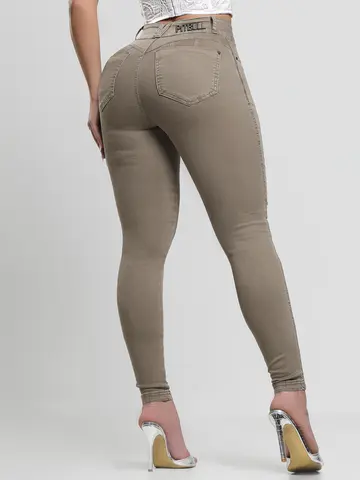 Calça Skinny Feminina Color Casual e Estilosa Pit Bull Jeans