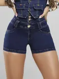 Short Cintura Perfeita Escuro Pit Bull Jeans com Modelagem Empina Bumbum