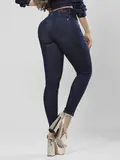 Calça Skinny Feminina Pit Bull Jeans Elegante e Versátil com Lavado Escuro