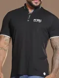 Polo Masculina Preta Sofisticada e Autêntica Pit Bull Jeans
