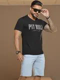 Bermuda Masculina Estilosa e Confortável com Lateral Personalizada Pit Bull Jeans
