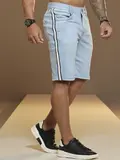 Bermuda Masculina Estilosa e Confortável com Lateral Personalizada Pit Bull Jeans
