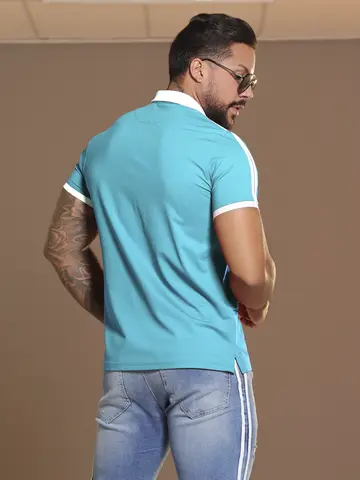 Polo Masculina Sofisticada e Estilosa com Detalhe em Relevo Pit Bull Jeans