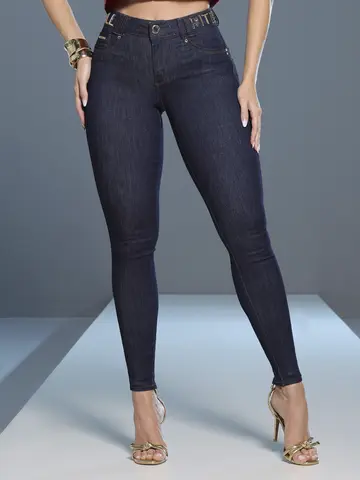 Calça Skinny Estilosa e Sofisticada com Cós Personalizado Pit Bull Jeans