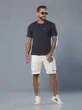 Bermuda Masculina Pit Bull Jeans Casual com Amarração e Bolsos Cargo