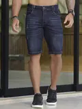 Bermuda Masculina com Lavado Escuro Pit Bull Jeans Confortável e Estilosa