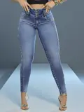 Calça Skinny Cós Largo Estilosa e Confortável com Detalhes Únicos Pit Bull Jeans