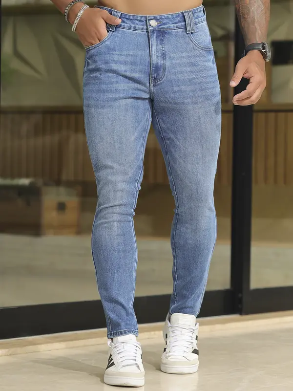 Calça Masculina Confortável e Casual com Lavado Médio Pit Bull Jeans