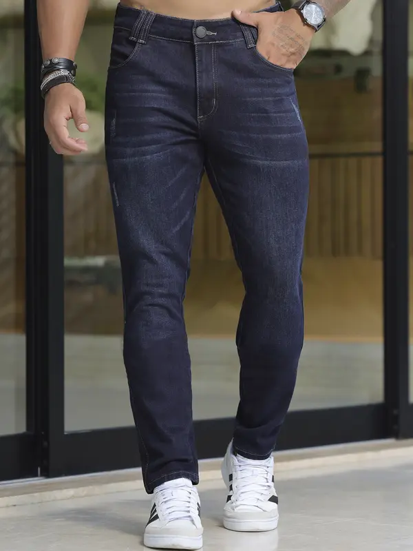 Calça Masculina Pit Bull Jeans Estilosa e Casual com Lavado Escuro