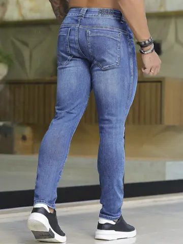 Calça Masculina Casual e Sofisticada Pit Bull Jeans com Caimento Moderno