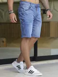 Bermuda Masculina Sofisticada e Casual com Lavado Médio Pit Bull Jeans