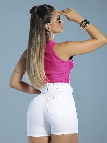 Regata Cropped Casual e Confortável com Relevo em Foil Pit Bull Jeans