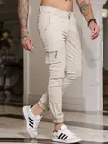 Calça Jogger Masculina Pit Bull Jeans Confortável e Estilosa com Bolsos Cargo