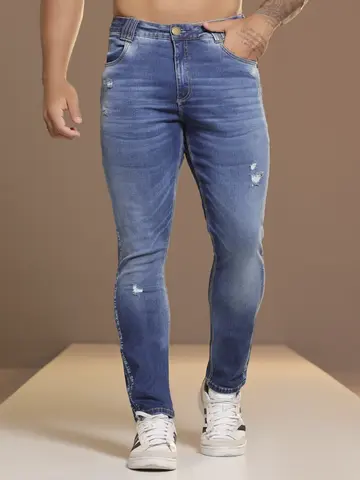 Calça Masculina Autêntica e Sofisticada com Lateral Personalizada Pit Bull Jeans
