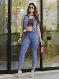 Calça Hot Pants Cintura Alta Modeladora e Casual com Cinto Pit Bull Jeans
