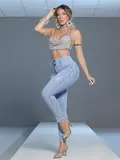 Calça Cintura Perfeita Modeladora e Estilosa com Detalhes Laterais Pit Bull Jeans
