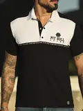 Polo Masculina Autêntica e Estilosa com Estampa em Relevo Pit Bull Jeans