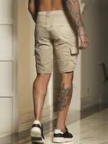 Bermuda Masculina Color Pit Bull Jeans Casual e Sofisticada com Bolsos Cargo