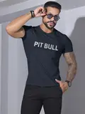 Camiseta Gola O Casual e Sofisticada com Estampa Metalizada Pit Bull Jeans