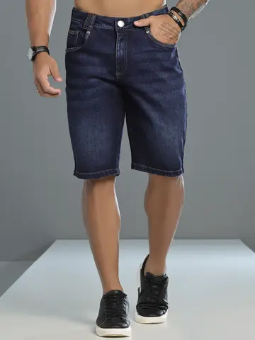 Bermuda Masculina Confortável e Casual com Elástico Lateral Pit Bull Jeans