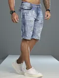 Bermuda Masculina Pit Bull Jeans Confortável e Sofisticada com Estilo Destroyed