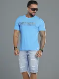 Camiseta Masculina Autêntica e Estilosa com Estampa em Relevo Pit Bull Jeans